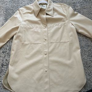 ZARA Leather button up coat-Tag on